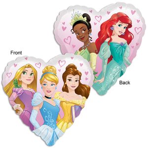 Princess Dream Big Heart Foil Balloon (17 in/ 43 cm)