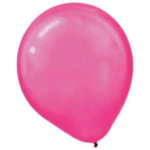 Bright Pink Pearlized Balloons