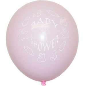 12 Inches Pink Baby Shower Latex Party Balloons (10 Pcs)