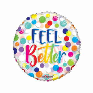 Feel Better Dots Foil Balloon (18"/46 cm)