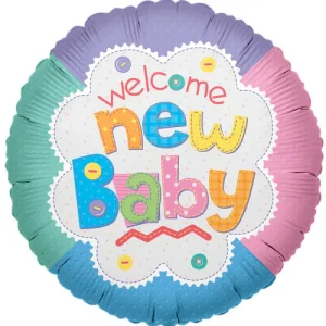 Welcome New Baby Quilt Foil Balloon (18"/46 cm)