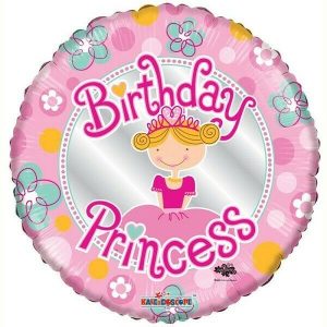 Birthday Princess Foil Balloon (18"/46 cm)