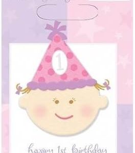Happy 1st Birthday Treat Bags (8 Pcs)