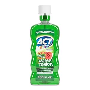 ACT Kids Anticavity Fluoride Rinse, Wild Watermelon, 16.9 fl. oz.