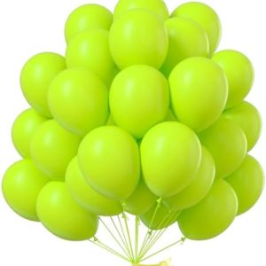 Crown Display Lime Green Latex Balloons