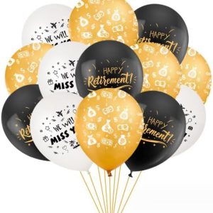 Happy Retirement Latex Balloons  (15 pcs )