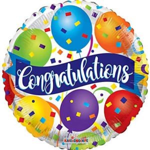 Congradulations Foil Balloon (18"/46 cm)