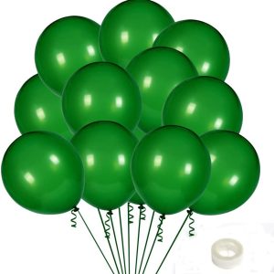 Green Party Balloons Green Party Decor Dark Green Latex balloons