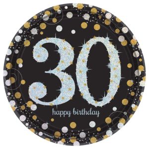 Sparkling Celebration 30 Plates (8 Pcs., 9 inches)