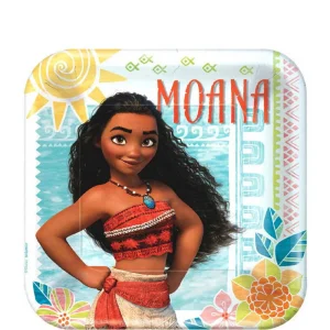 Moana Square Paper Party Plate (8 Pcs)