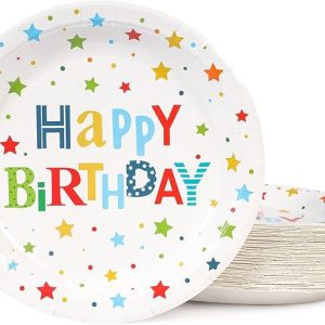 Happy Birthday Plates (8 Pcs., 9 inches)