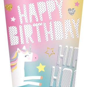 Unicorn Party Cups (8 Pcs., 9 oz)