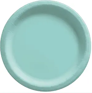 Festive Robins egg Blue Paper Plate (20 Pcs)
