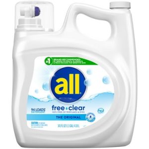 All Liquid Detergent Free Clear for sensitive Skin (250 fl oz., 166 Loads)