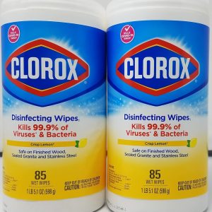 Clorox Disinfecting Bleach-Free Cleaning Wipes, Crisp Lemon (5.1 oz) (85 wipes)