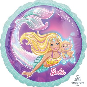 Mermaid Barbie Foil Balloon (17 in 43 cm)
