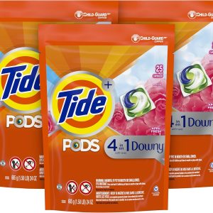 Tide Pods Plus Downy April Fresh, Laundry Detergent Pacs 4 in 1 (25 oz) (26 pacs)