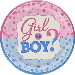 Girl or Boy Plates (8 Pcs - 10 1/2 inches)
