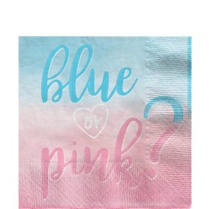 Gender Reveal Girl or Boy Napkins (16n - 2PLY)