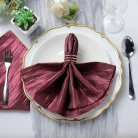 Burgundy-Accordion-Crinkle-Taffeta-Cloth-Dinner-Napkins (1)