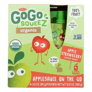 GoGo SqueeZ Organic AppleStrawberry (3.2 oz)