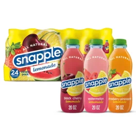 Snapple Lemonades Variety Pack (20 fl oz., 24 PK)