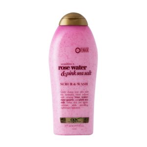 OGX Sensitive + Rose Water & Pink Sea Salt Scrub & Wash (19.5 fl oz)