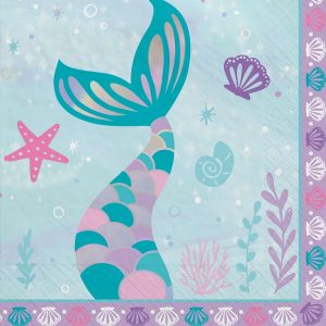 Shimmering Mermaid Napkins (16 - 2 ply)