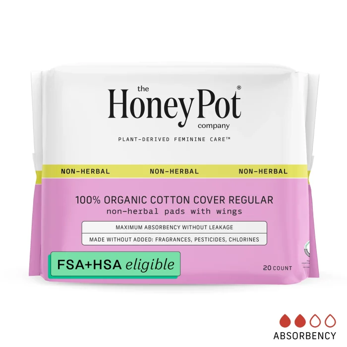 The-Honey-Pot-Company-Non-Herbal-Regular-Pads-with-Wings-Organic-Cotton-Cover-20-ct_1cd7783e-0eb8-4ff0-ba25-4920a2c5dbe1.a2900cfbfa2784d9008efe8178dc9d5a