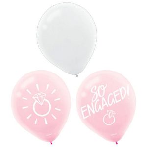 Wedding and Bridal Blush Latex Balloons (15 Pcs)