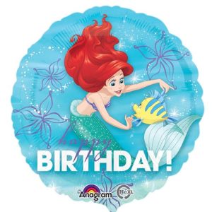 Little Mermaid Ariel Happy Birthday (17 In / 43 cm)
