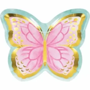 Butterfly Shaped Party Plates (8 Pcs)
