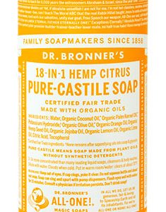 Dr Bronner's Citrus Orange Castile Soap (16 oz)