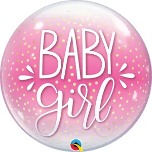 Baby Girl Qualatex Bubbles (22 In)