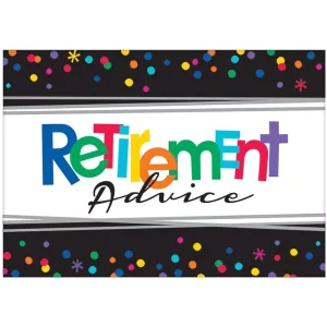 Officially Retired Retirement Advice Cards ( 24 Pcs)