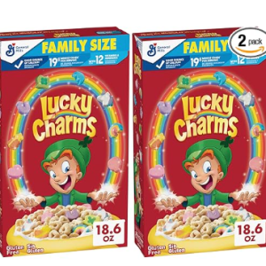 Lucky Charms Cereal with Marshmallows, Gluten Free (2 pk.)
