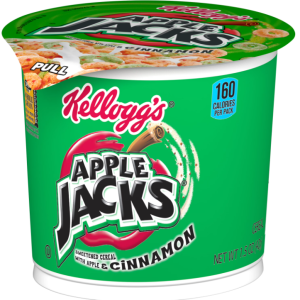 Kelloggs's Apple Jacks Single Serve Cereals Cups 1.5oz