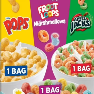 Kellogg's Cereal Variety Pack - (Corn Pops, Froot Loops with Marshmallows, Apple Jacks) 3pck