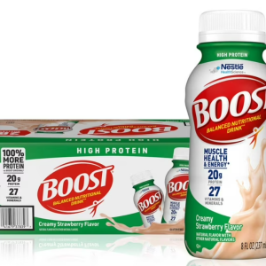 BOOST 20g High Protein Nutritional Drink, Strawberry 8 fl. oz., 28 ct.
