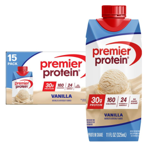 Premier Protein 30g High Protein Shake, Vanilla, 11 fl. oz., 15 pk.