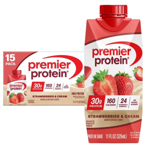Premier Protein 30g High Protein Shake, Strawberries & Cream 11 fl. oz., 15 pk.