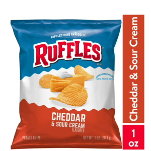 Ruffles Cheddar & Sour Cream Potato Chips, (1 oz.,)