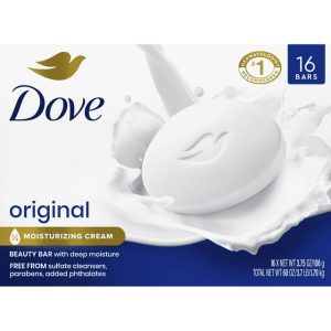 Dove Beauty Bar Soap, Original White, 3.75 oz.